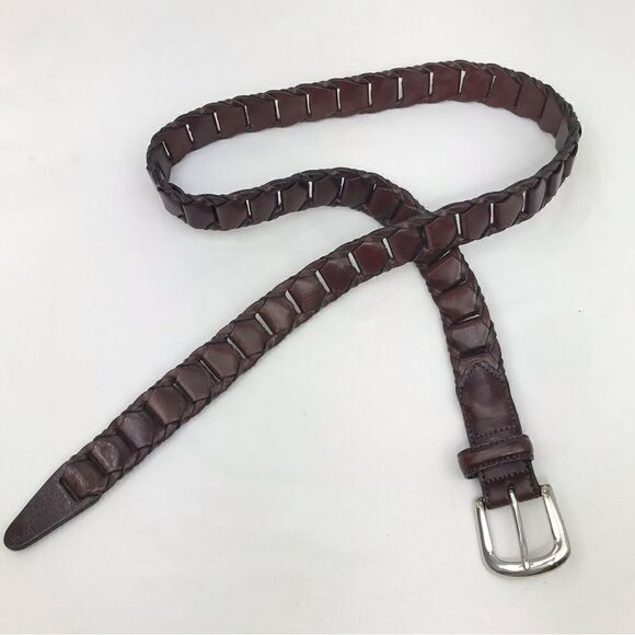 Argentinian Full Grain Cowhide Leather Loop Chain Belt - Picture 6 of 13